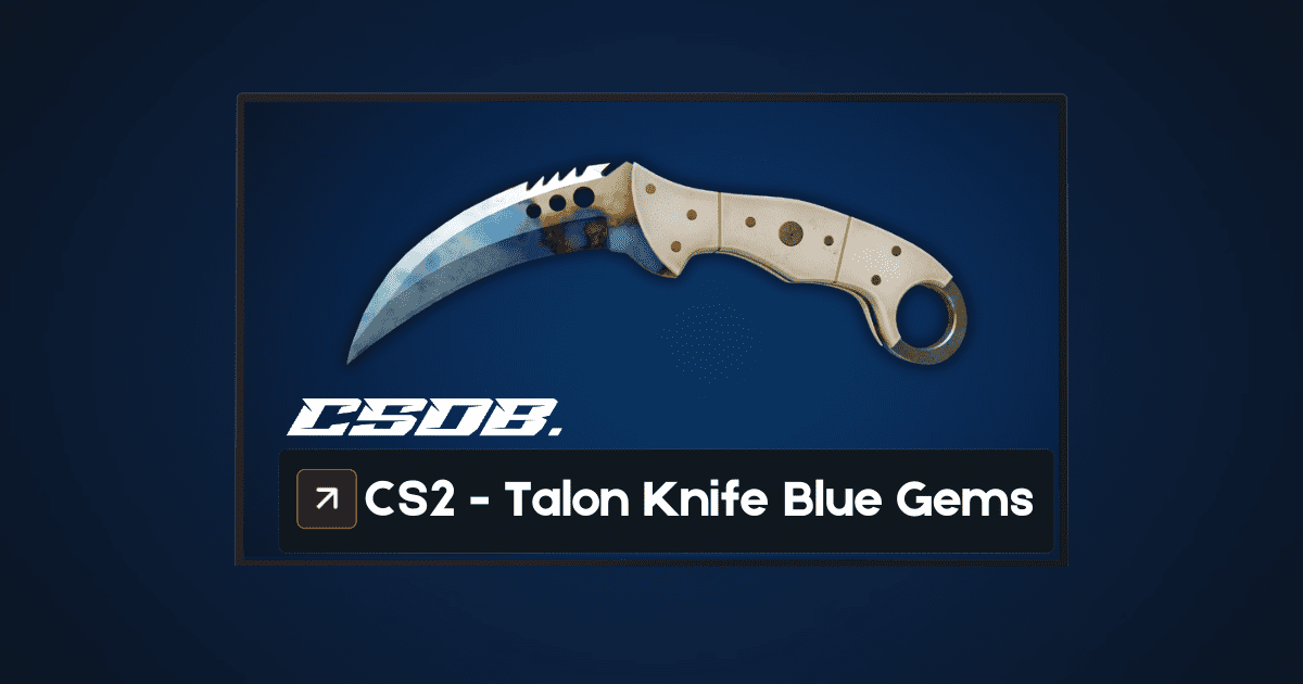 CS2 Talon Knife Blue Gems