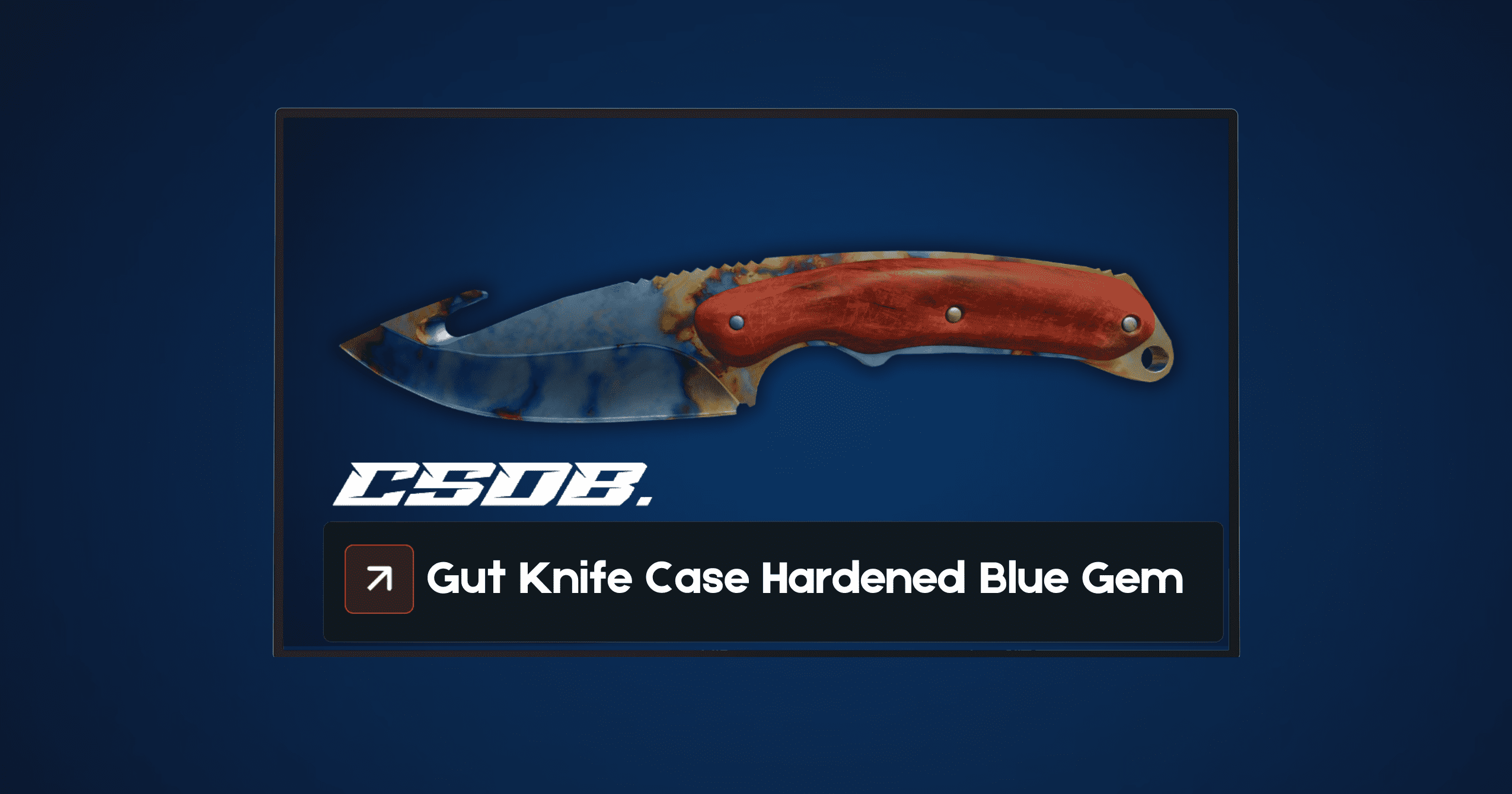 Gut Knife Case Hardened Blue Gem