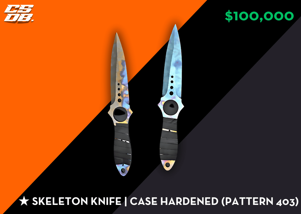 Skeleton Knife _ Case Hardened Pattern 403 $100000