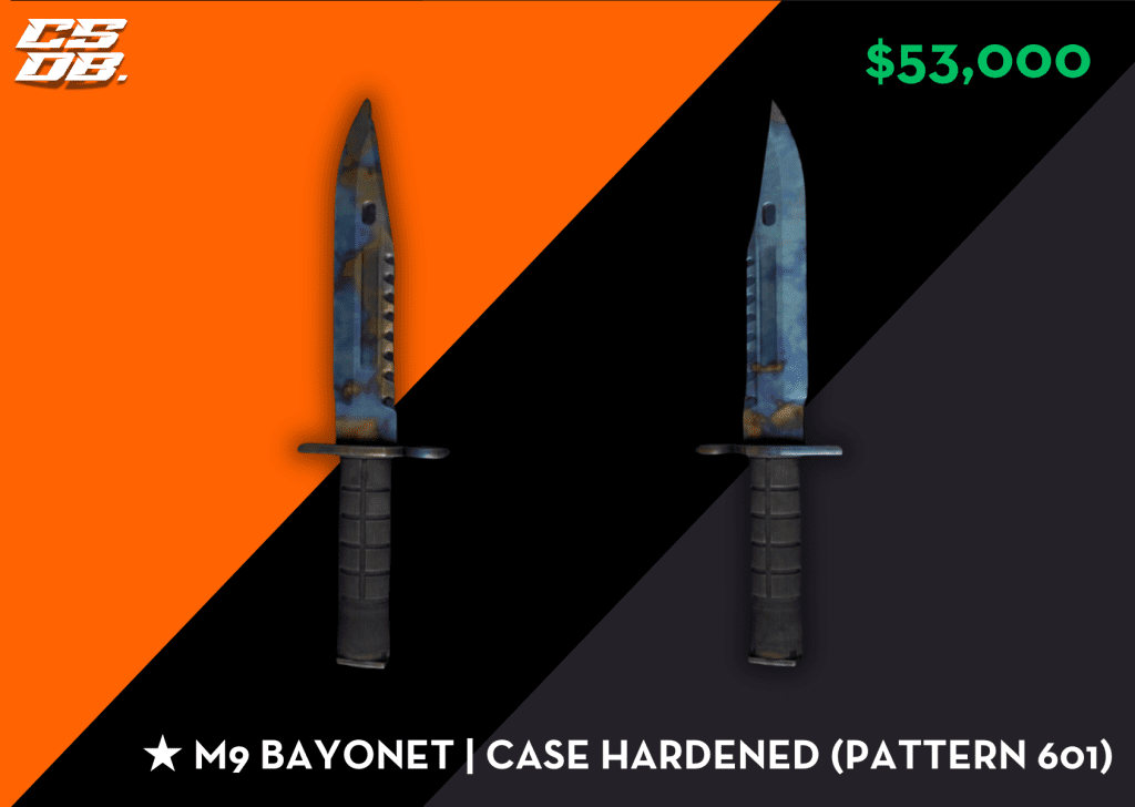 M9 Bayonet _ Case Hardened Pattern 601 $53000