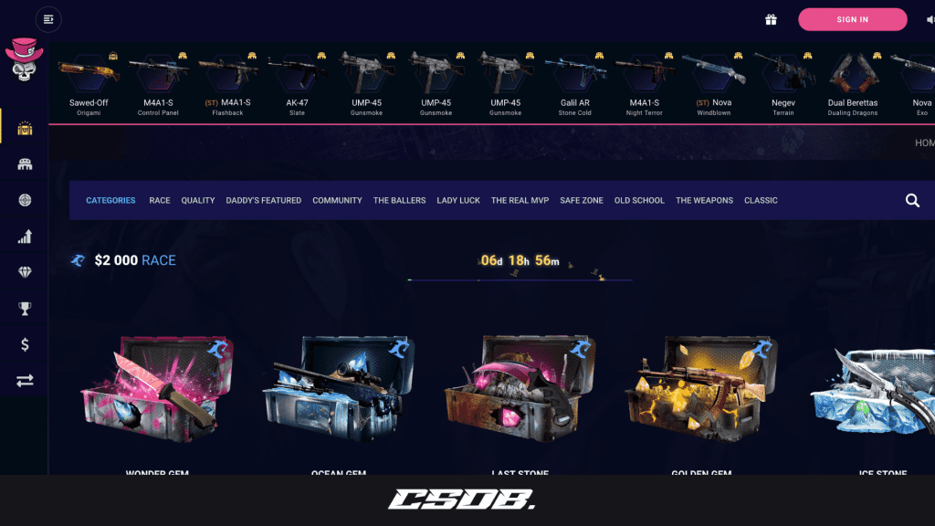 Daddyskins - case opening