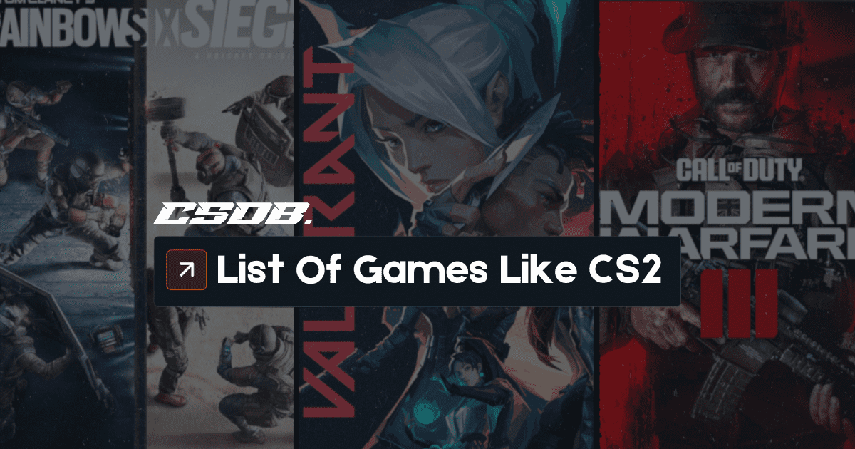 List Of Games Like CS2